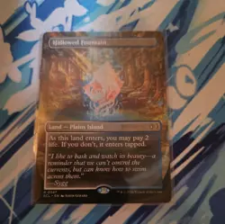 Hallowed Fountain Borderless Shock Land Dual Side - Lorwyn - 347 - Ships Now! - Image 1