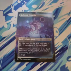 Hallowed Fountain Borderless Shock Land Dual Side - Lorwyn - 347 - Ships Now! - Image 2