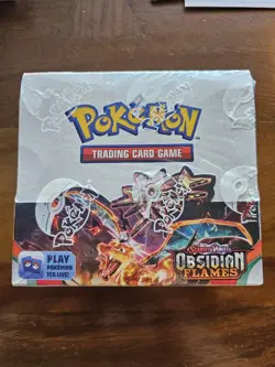 Obsidian Flames Booster Box Pokemon TCG Scarlet & Violet SV03 Brand New Sealed - Image 1