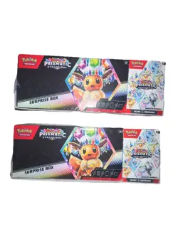 2 Pokemon Prismatic Evolutions Sam’s Exclusive Booster Bundle & Surprise Boxes - Image 1
