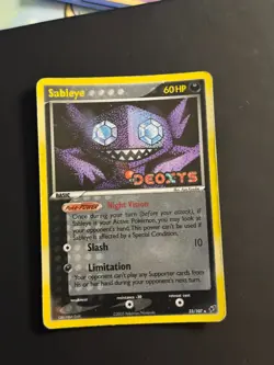 Sableye 23/107 2005 EX Deoxys Pokemon TCG Reverse Holo Rare Stamped 2005 -LP - Image 1