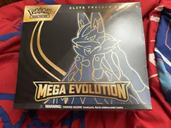Pokemon TCG Mega Evolution Lucario Elite Trainer Box Factory Sealed - Image 1