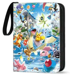 Pokemon Multicolor 3-Ring Binder 4-Pocket Waterproof Zipper High Transparency - Image 1