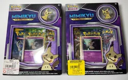 2 SEALED Boxes - 2017 Pokemon Mimikyu Pin Collection Box Sun Moon XY Fates NEW - Image 1