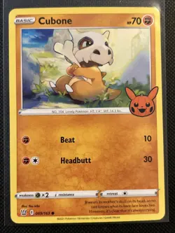 Cubone 069/163 Trick or Trade Booster Regular Pokemon TCG NM - Image 1
