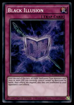 BLACK ILLUSION YGLD-ENC00 SECRET RARE YUGI'S LEGENDARY DECKS YU-GI-OH - Image 1