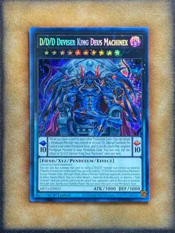 Yugioh D/D/D Deviser King Deus Machinex MP23-EN023 Secret Rare 1st Ed NM - Image 1