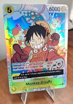 One Piece Monkey D Luffy OP07-109 SR Foil 500 Years In The Future English 109 - Image 2