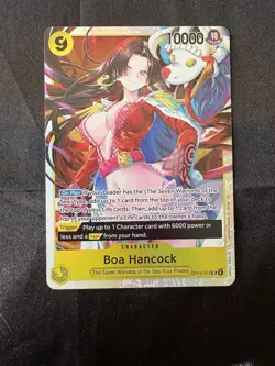 Bandai Boa Hancock One Piece CCG OP14-112 SR Foil 10000 The Azure Sea's Seven - Image 1