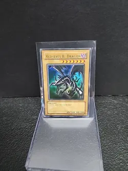 NA Yugioh Red-Eyes B. Dragon LOB-070 Ultra Rare 1ST EDITION LP - Image 1
