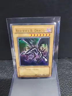 NA Yugioh Red-Eyes B. Dragon LOB-070 Ultra Rare 1ST EDITION LP - Image 2