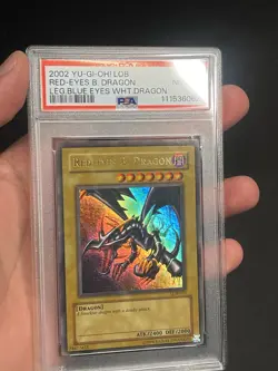 2002 YU-GI-OH! LOB RED-EYES B. DRAGON PSA 8 ORIGINAL PRINT - Image 2