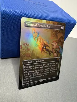 MTG: Foil Sword of Fire and Ice (Borderless) Bloomburrow Special Guests - Image 2