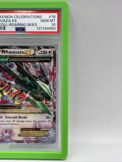 Pokemon Celebrations M Rayquaza EX Card 76/108 PSA 10 - NEW CERT - Image 4
