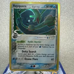 Rayquaza δ 16/110 EX Holon Phantoms Holo Rare Pokemon Card DMG - Image 1