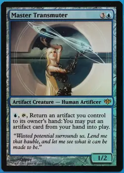 Master Transmuter FOIL Conflux NM Artifact Blue Rare CARD (507988) ABUGames - Image 1