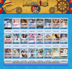 ONE PIECE ENG TCG: BLUE KUZAN CORE DECK 82 CARD NEAR MINT - Image 1