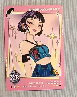 Zoey K-Pop Demon Hunters Exquisite Card Anime XR XR-002 - Image 1