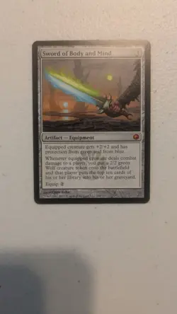 Sword of Body and Mind #208 Scars of Mirrodin Lightly played - Image 1