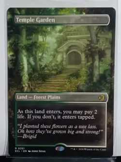 Temple Garden MINT Borderless 351 Lorwyn Eclipsed ECL MTG Regular Rare - Image 1