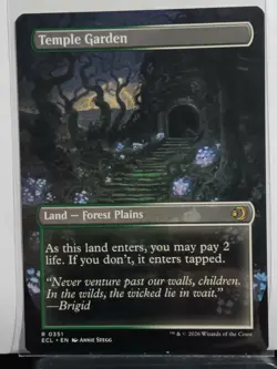 Temple Garden MINT Borderless 351 Lorwyn Eclipsed ECL MTG Regular Rare - Image 2