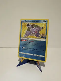 Pokemon Radiant Blastoise 018/078 Pokemon Go TCG Holo Rare NM - Image 1