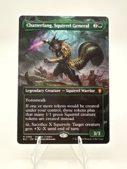 Chatterfang, Squirrel General (Borderless) Commander: Bloomburrow Regular NM - Image 1