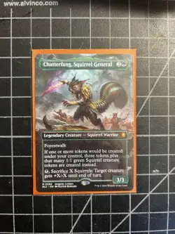 Chatterfang, Squirrel General - (borderless) - CMR: Bloomburrow - NM MTG - Image 1