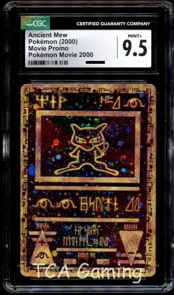 CGC 9.5 MINT+ Ancient Mew HOLO MOVIE PROMO Pokemon Card - Image 1
