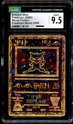 CGC 9.5 MINT+ Ancient Mew HOLO MOVIE PROMO Pokemon Card - Image 2