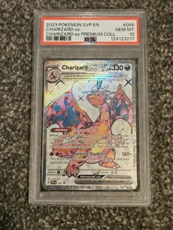 2023 POKEMON SVP EN-SV BLACK STAR PROMO #056 CHARIZARD EX PSA 10 - Image 1