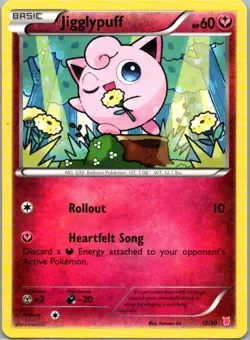 Pokemon TCG Jigglypuff 12/30 XY Trainer Kit Wigglytuff LP - Image 1