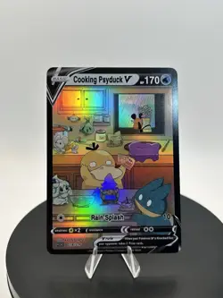Psyduck Pokemon Fan Art Card Holo Cooking Psyduck SEE PHOTOS - Image 1