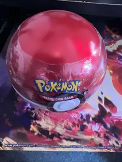 New Nintendo Pokemon TCG PokeBall Tin Red White H20 820650808425 - Image 1