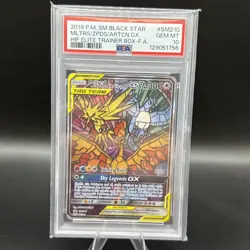 Pokemon Moltres Zapdos Articuno GX Hidden Fates Black Star Promo SM210 PSA 10 - Image 1