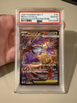 2025 Pokemon IT Mega Evolution #181 Mega Latias ex SIR PSA 10 POP 2 - Image 3