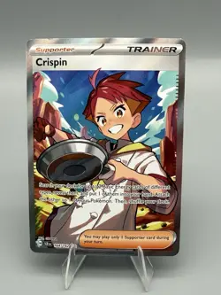 Pokemon TCG Crispin 164/142 Sv07: Stellar Crown Holo Full Art NM - Image 1