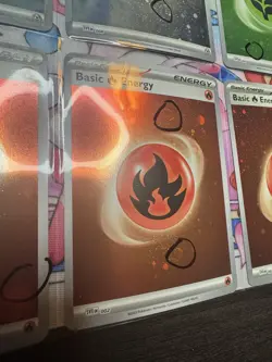 Pokemon TCG Basic Energy Cosmos Holo Holo Swirl Lot Of 12 + Free Random Card! - Image 3