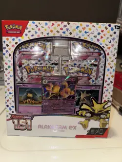 Alakazam EX Collection Box Promo Set SVP 050, Abra 063, Kadabra 064, Pokemon 151 - Image 1