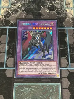 Yugioh TCG Elemental Hero Dark Neos LCGX-EN059 1st Ed Secret Rare Near Mint - Image 1