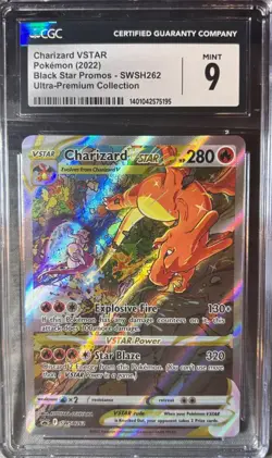 Charizard VSTAR SWSH262 SWSH: Sword & Shield Promo Cards Holo CGC Mint 9 - Image 1
