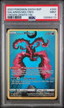 Galarian Moltres SWSH284 SWSH: Sword & Shield Promo Cards Holo PSA 9 - Image 1