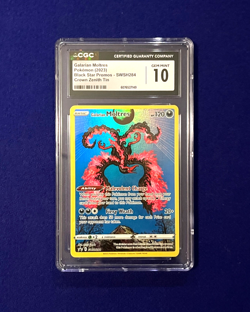 CGC 10 Galarian Moltres SWSH284 Crown Zenith Tin Promo 2023 Pokemon GEM MINT - Image 1