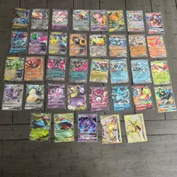 Pokemon TCG Ultra Rare Card Lot 37 Cards, EX, V, GX, BREAK - Image 2