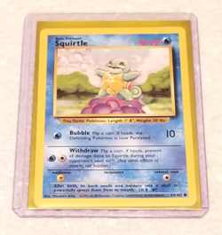 SQUIRTLE - Base Set - 63/102 - Starter Pokemon Card - Near Mint NM - Image 1