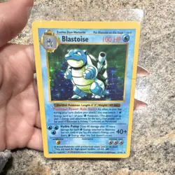 Pokemon Blastoise Base Set Holo Rare 2/102 100 HP Wizards 1999 English Card - Image 1