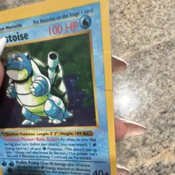 Pokemon Blastoise Base Set Holo Rare 2/102 100 HP Wizards 1999 English Card - Image 2
