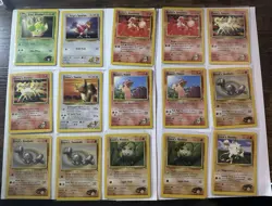 69 Card Lot Pokemon TCG, Gym Heroes Set, Vintage, 2000, WOTC, Sleeved, All NM/LP - Image 2