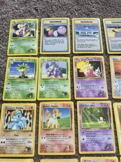 Pokemon TCG Vintage Gym Heroes 19 Card Lot LP-MP Condition No Duplicates - Image 2