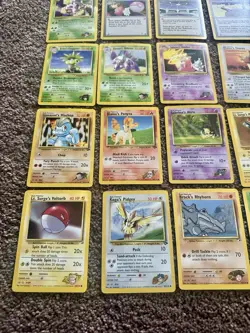 Pokemon TCG Vintage Gym Heroes 19 Card Lot LP-MP Condition No Duplicates - Image 5